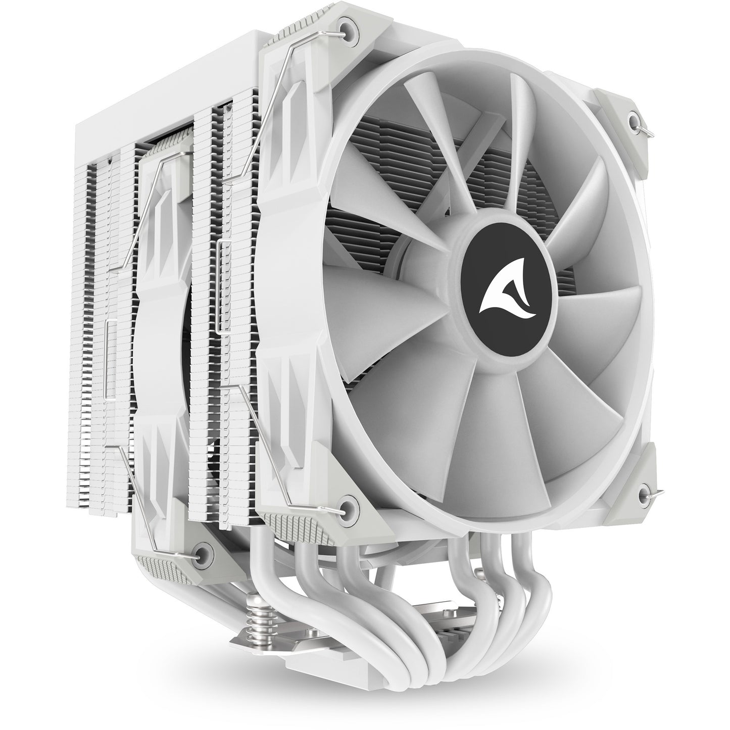 Sharkoon a60 rgb cpu-koeler (wit, 4-pins pwm fan-connector)