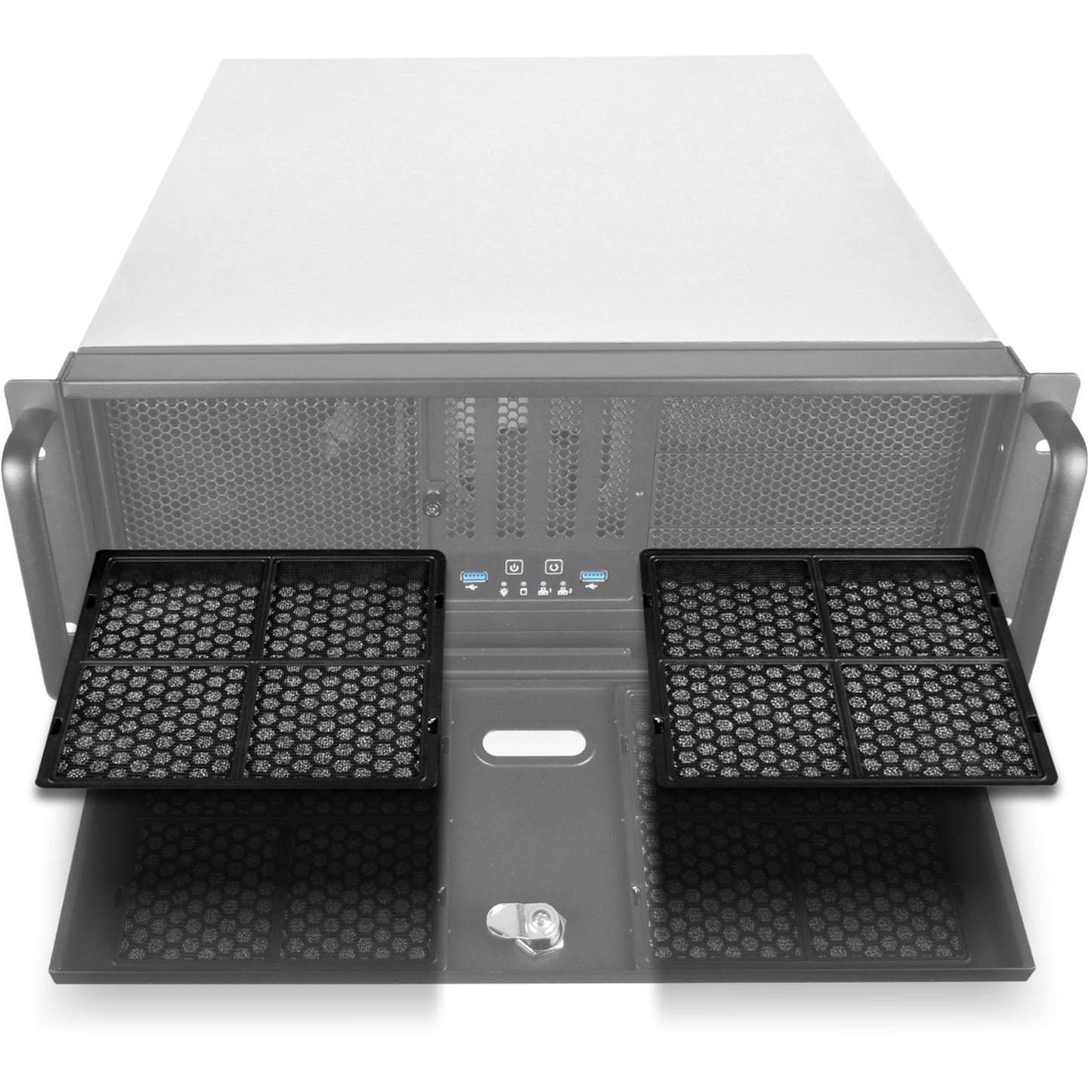 SilverStone rm400 rack behuizing (zwart | 2x usb-a 3.2 (5 gbit s))