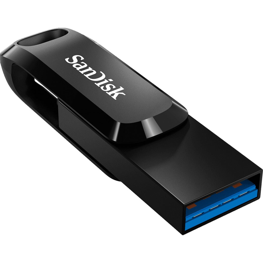 SanDisk ultra dual drive go 128 gb usb-stick (zwart, usb-a 3.2 (5 gbit s), usb-c 3.2 (5 gbit s))