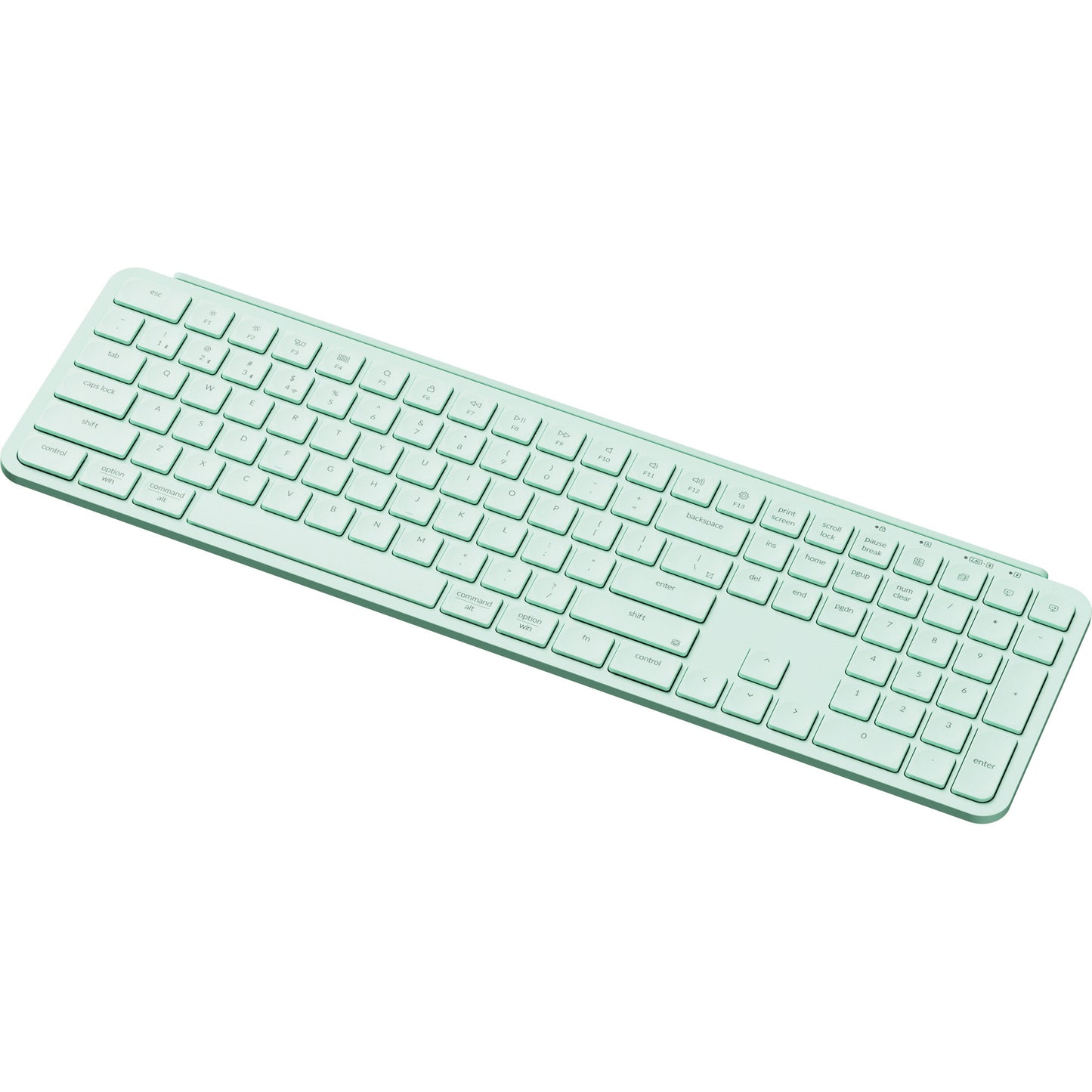 Keychron b6 pro-k7 toetsenbord (mint, us lay-out (qwerty), scissor switches, 100%, abs, 2.4 ghz | bluetooth 5.2 | usb-c)