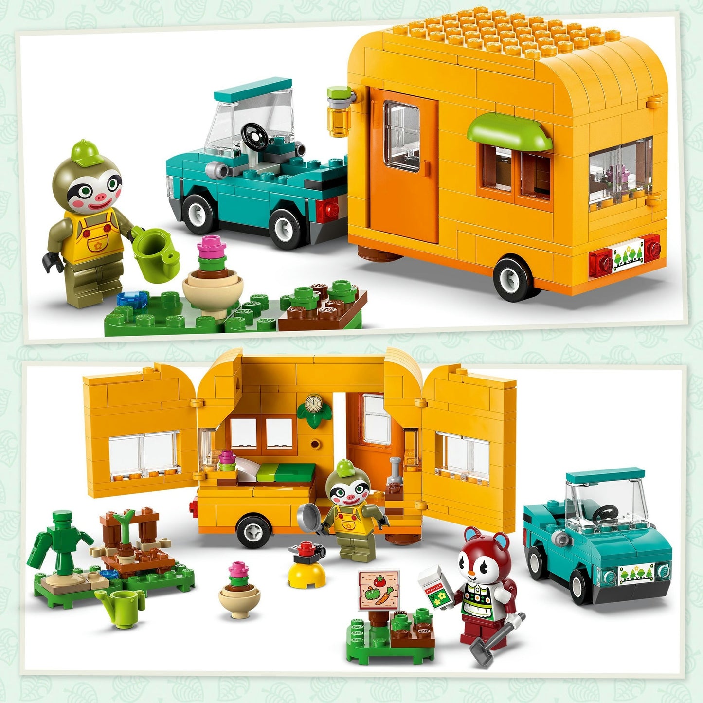LEGO animal crossing 77054 leifs caravan en tuinwinkel