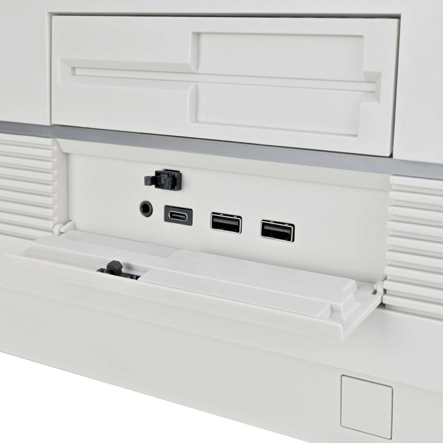 SilverStone flp01 htpc behuizing (crème | 2x usb-a | 1x usb-c)