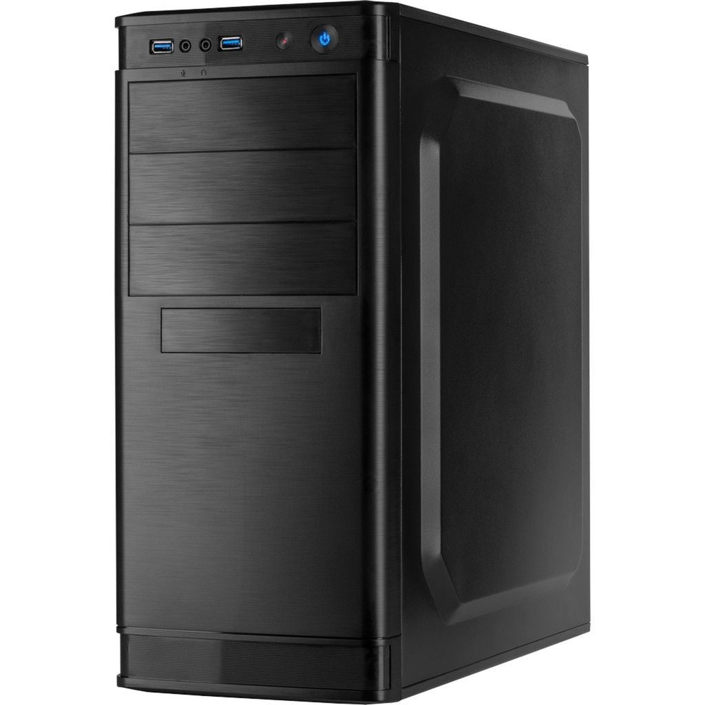 Inter-Tech it- 5905 midi tower behuizing (zwart | 2x usb-a)