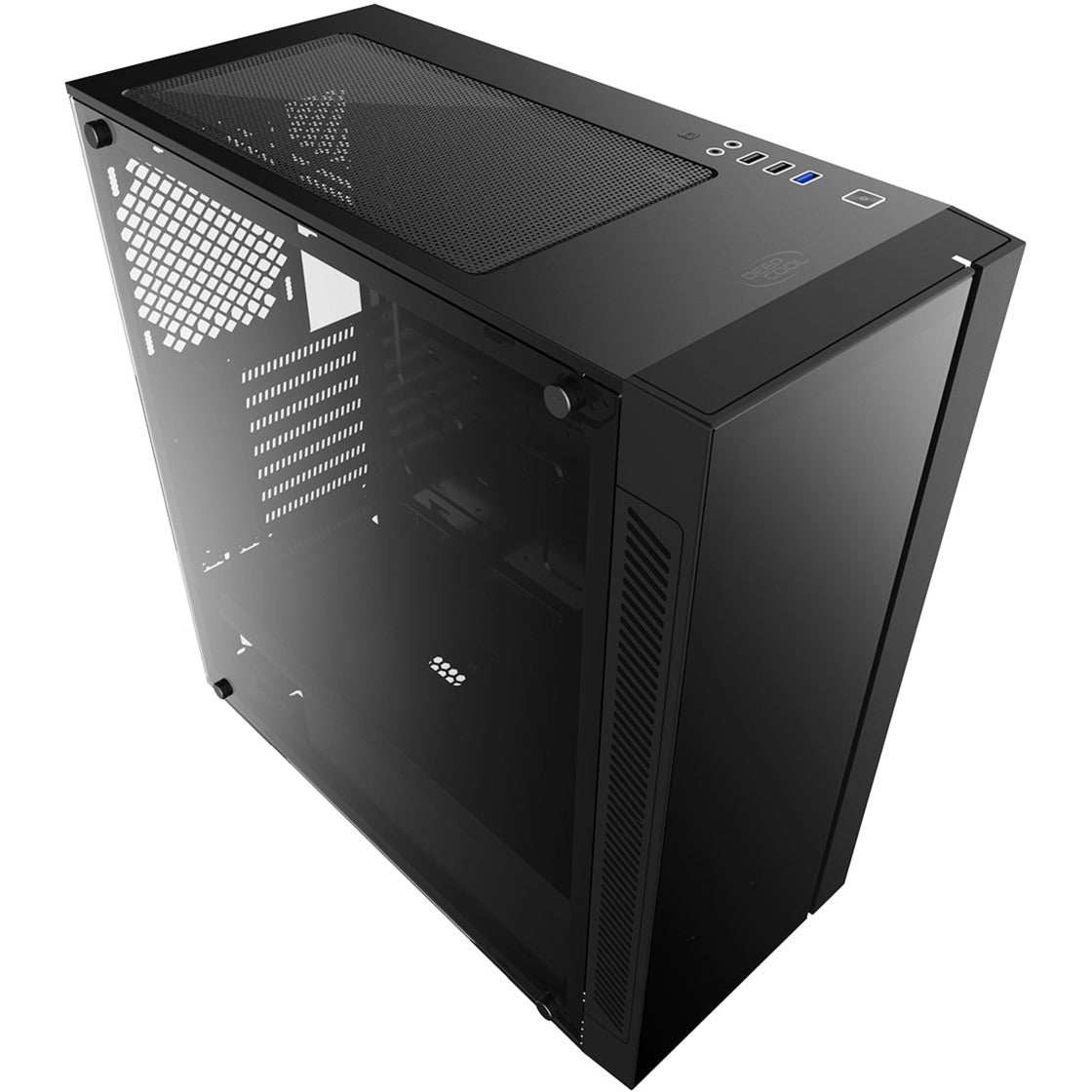 DeepCool matrexx 55 v3 add-rgb 3f midi tower behuizing (zwart | 3x usb-a | rgb | window)