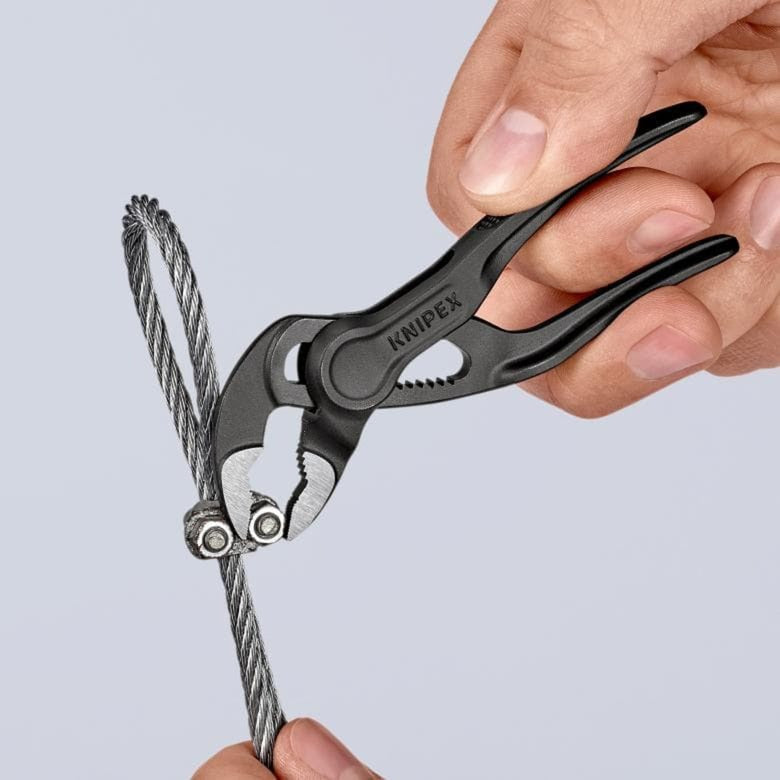 KNIPEX waterpomptang cobra xs 87 00 100 zweedse- waterpomp-tang (zwart, detailverstelling met 11 stelposities)
