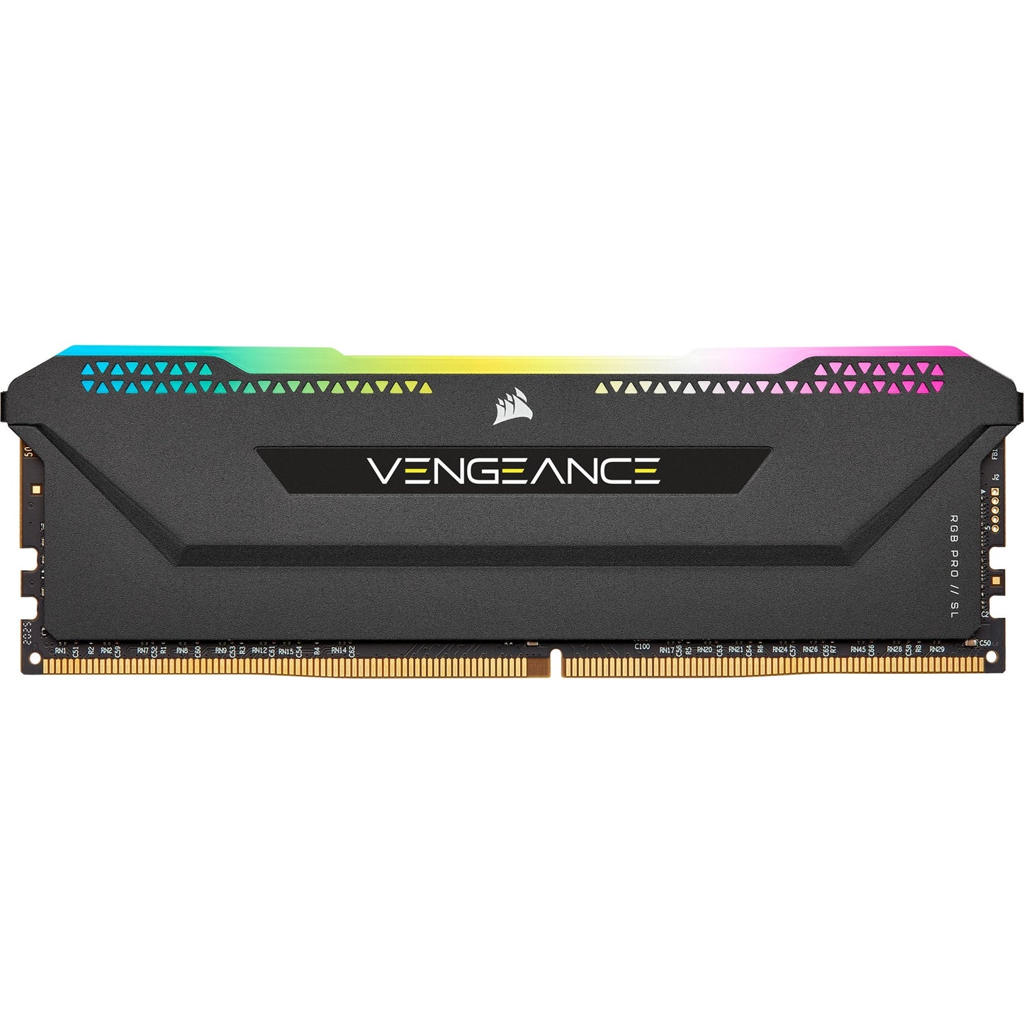 Corsair vengeance rgb pro sl 32 gb ddr4-3200 (2x 16 gb) werkgeheugen (zwart, cmh32gx4m2z3200c16, xmp 2.0)