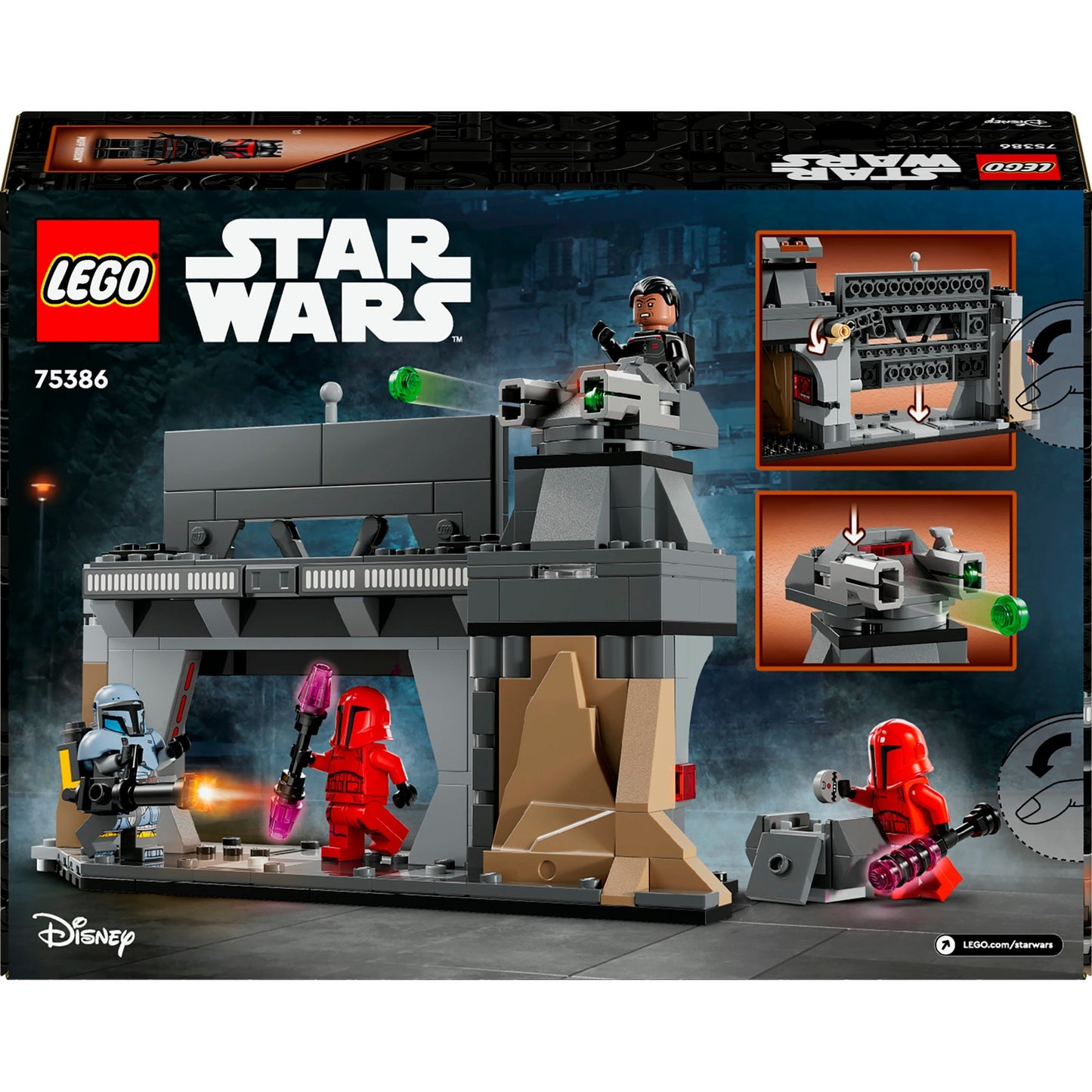 LEGO star wars - paz vizsla en moff gideon duel constructiespeelgoed (75386)
