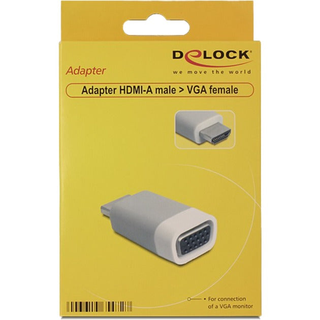 DeLOCK adapter hdmi naar vga (grijs)