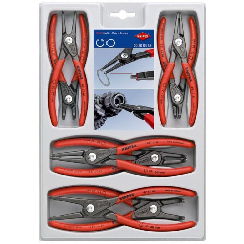 KNIPEX borgveertangenset 00 20 04 sb (rood, 8-delig)
