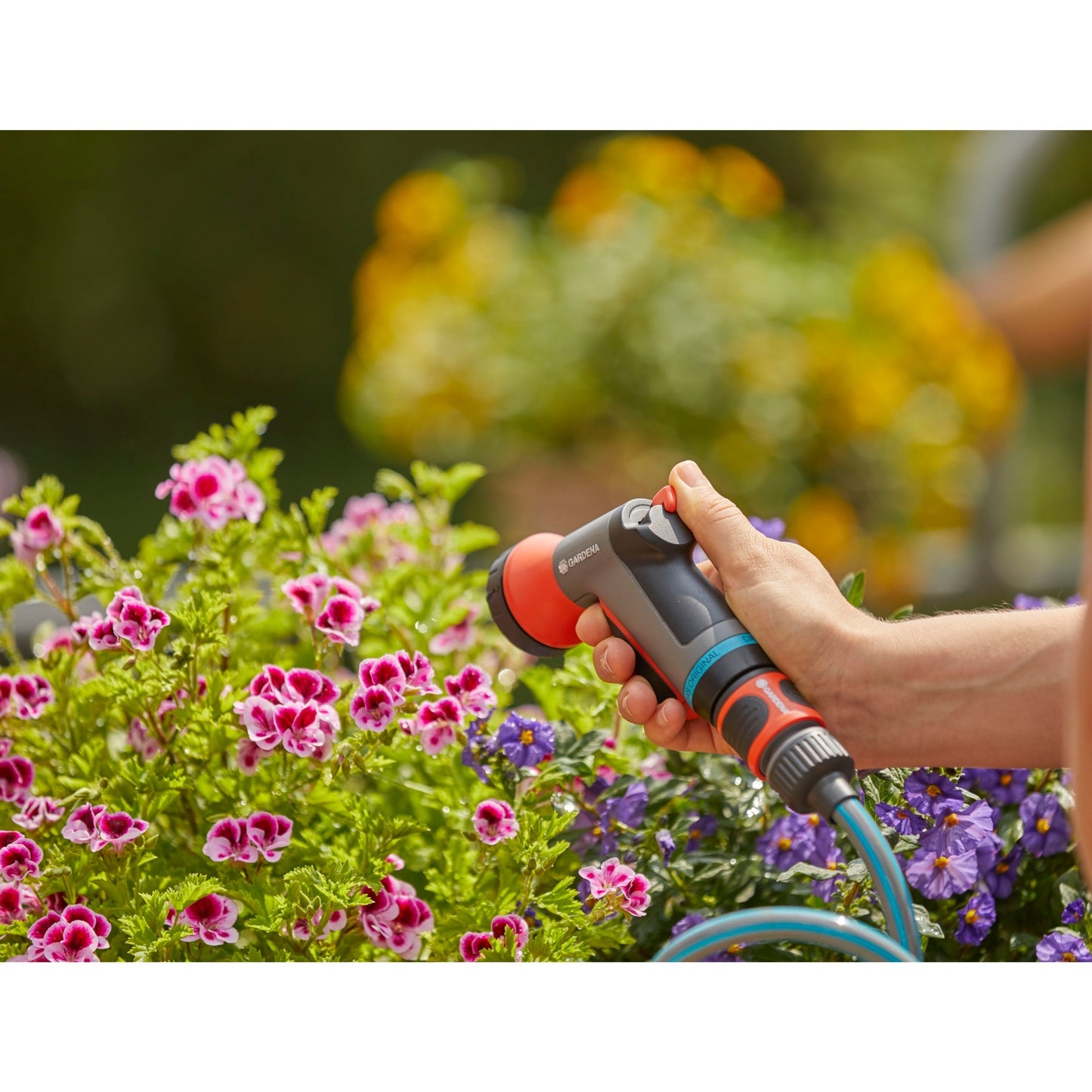 GARDENA city gardening balkon broes spuitpistool (grijs oranje, 18304-20)