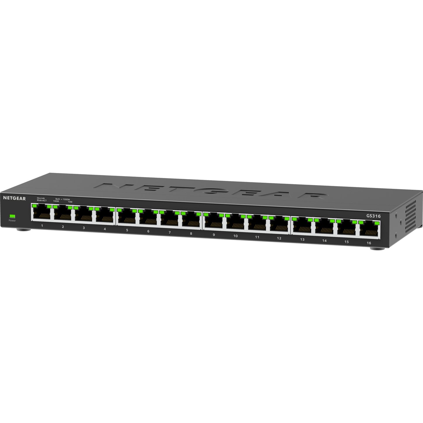 Netgear gs316v3 switch (zwart)