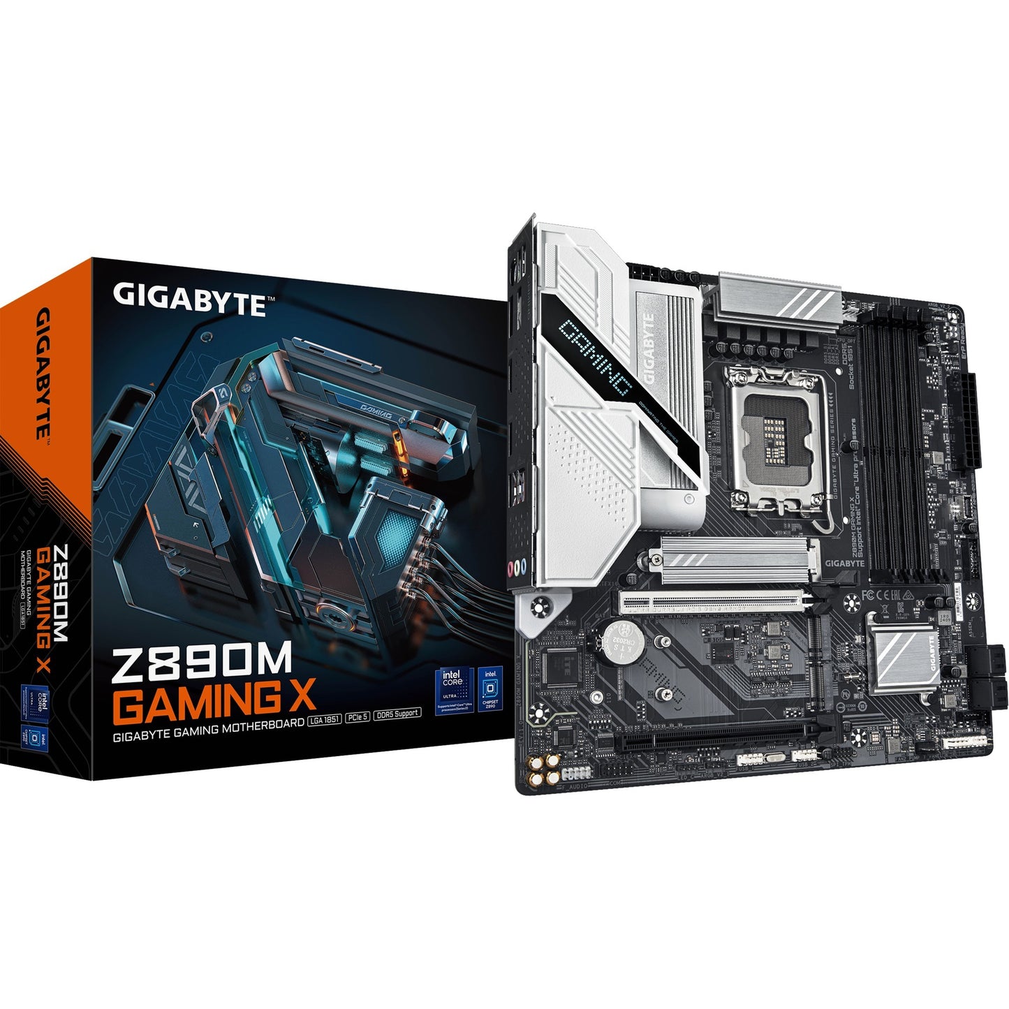GIGABYTE z890m gaming x socket 1851 moederbord (raid, 2.5gb-lan, sound, µatx)