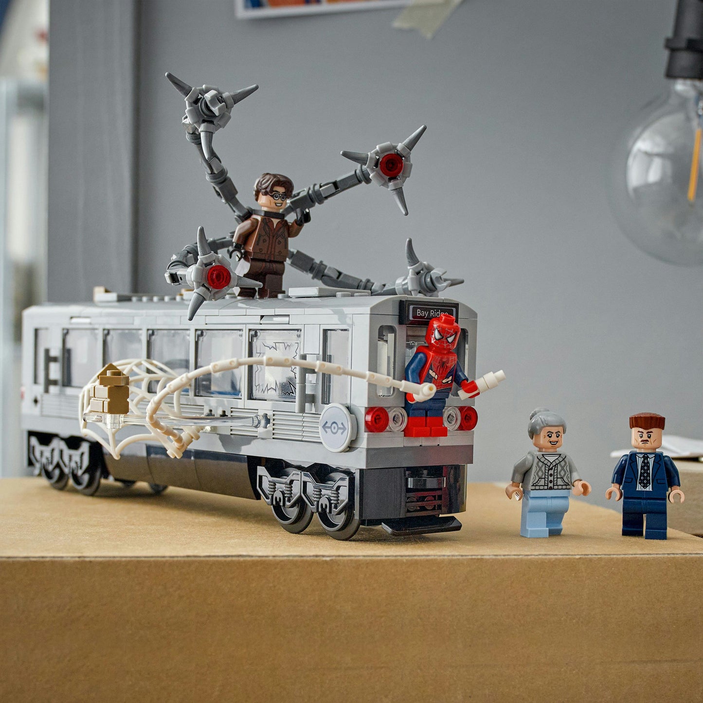 LEGO super heroes marvel 76321 spider-man vs doc ock metroscene