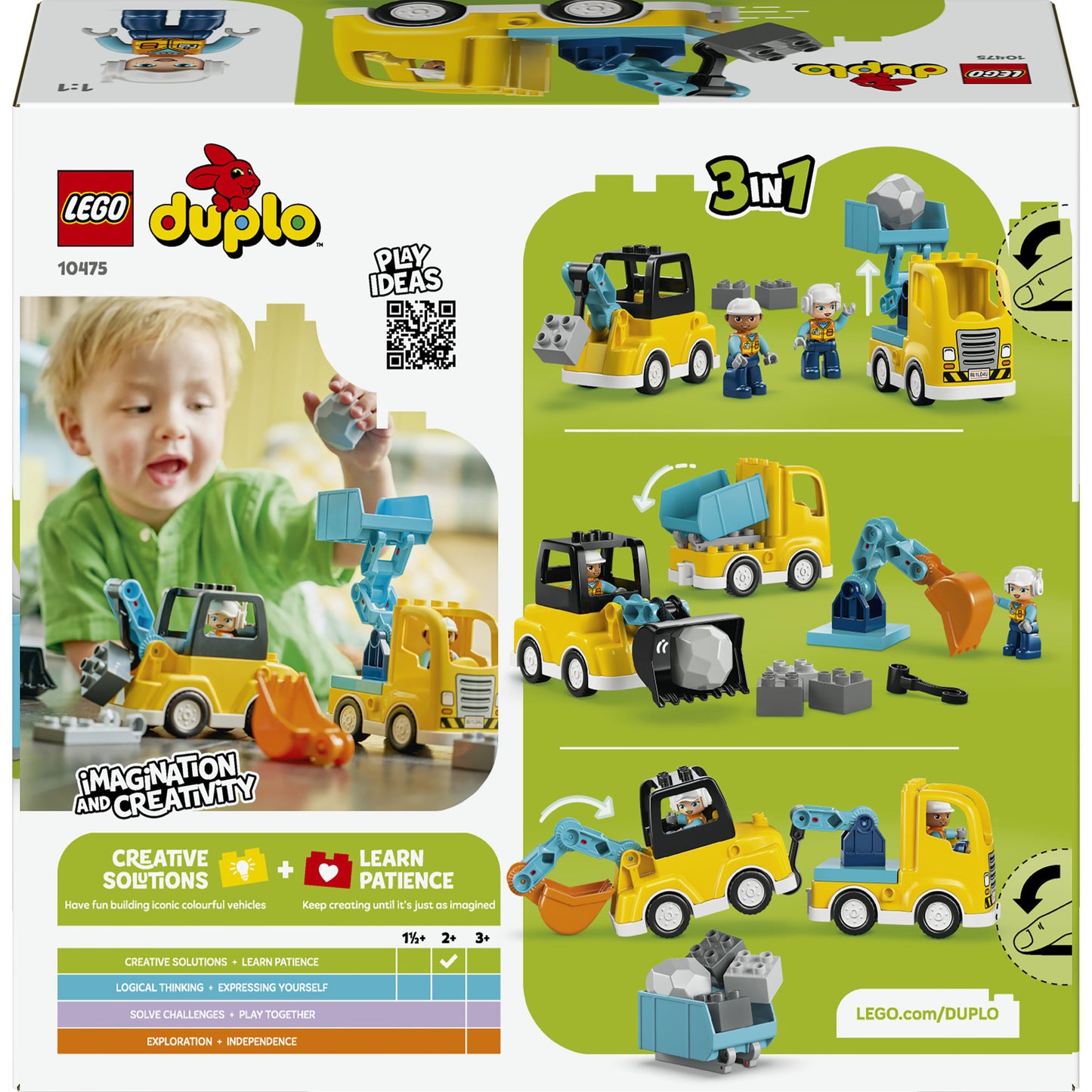 LEGO duplo 10475 3-in1 bouwvoertuigen