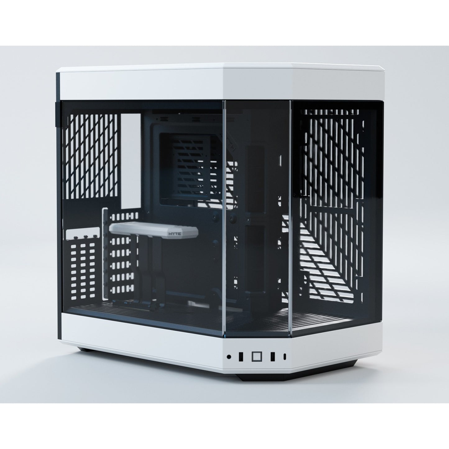 HYTE y60 midi tower behuizing (wit zwart | 3x usb-a | tempered glass)