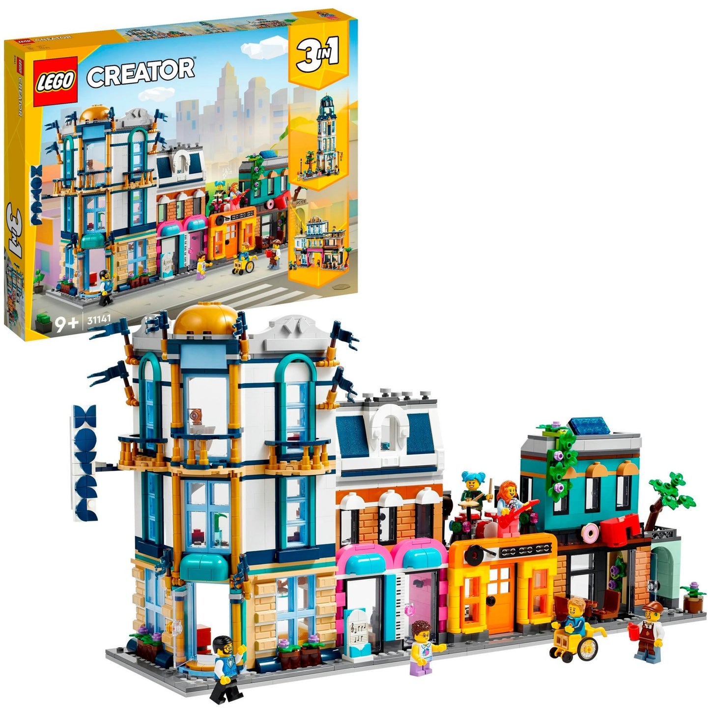 LEGO creator 3-in-1 - hoofdstraat constructiespeelgoed (31141)