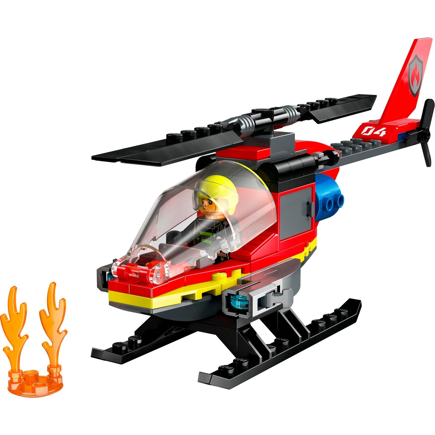 LEGO city - brandweerhelikopter constructiespeelgoed (60411)
