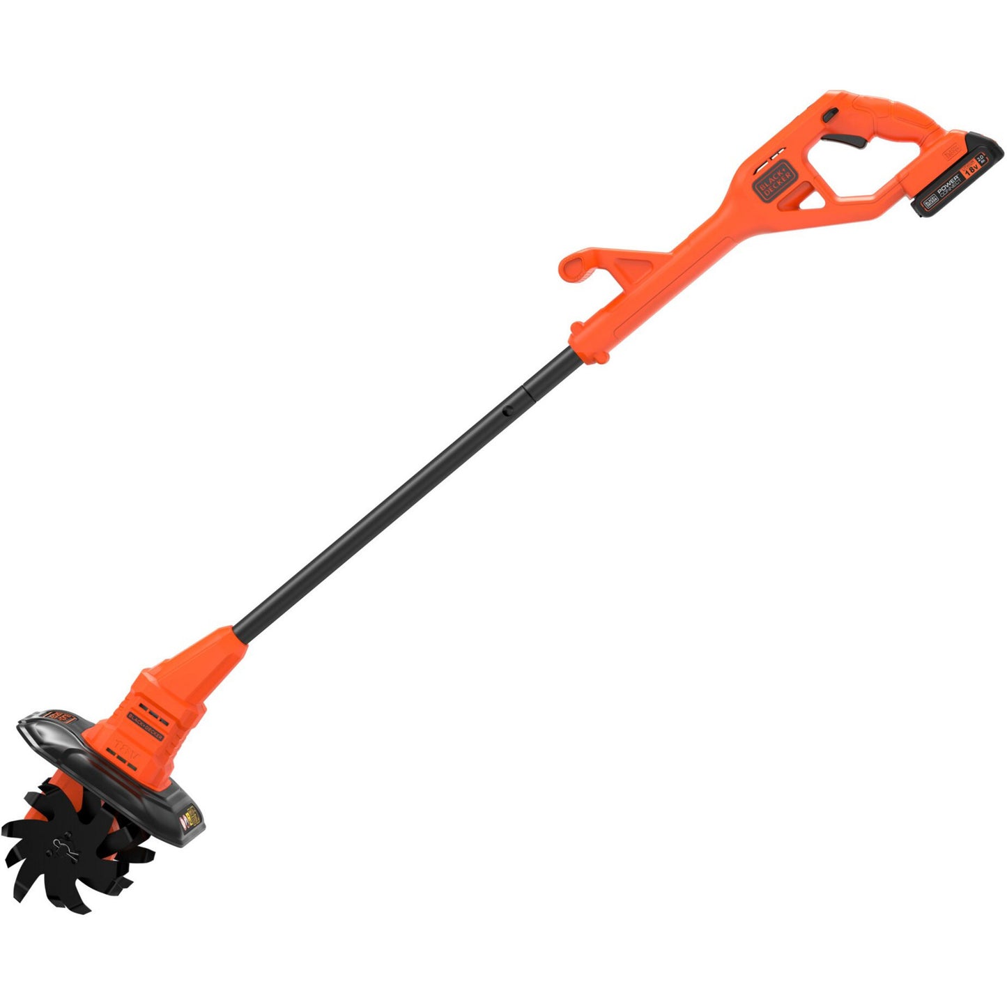 BLACK+DECKER betl1820l-qw 18v 2.0ah grondfrees (oranje zwart, 18v 2.0ah accu en 400ma lader inbegrepen)