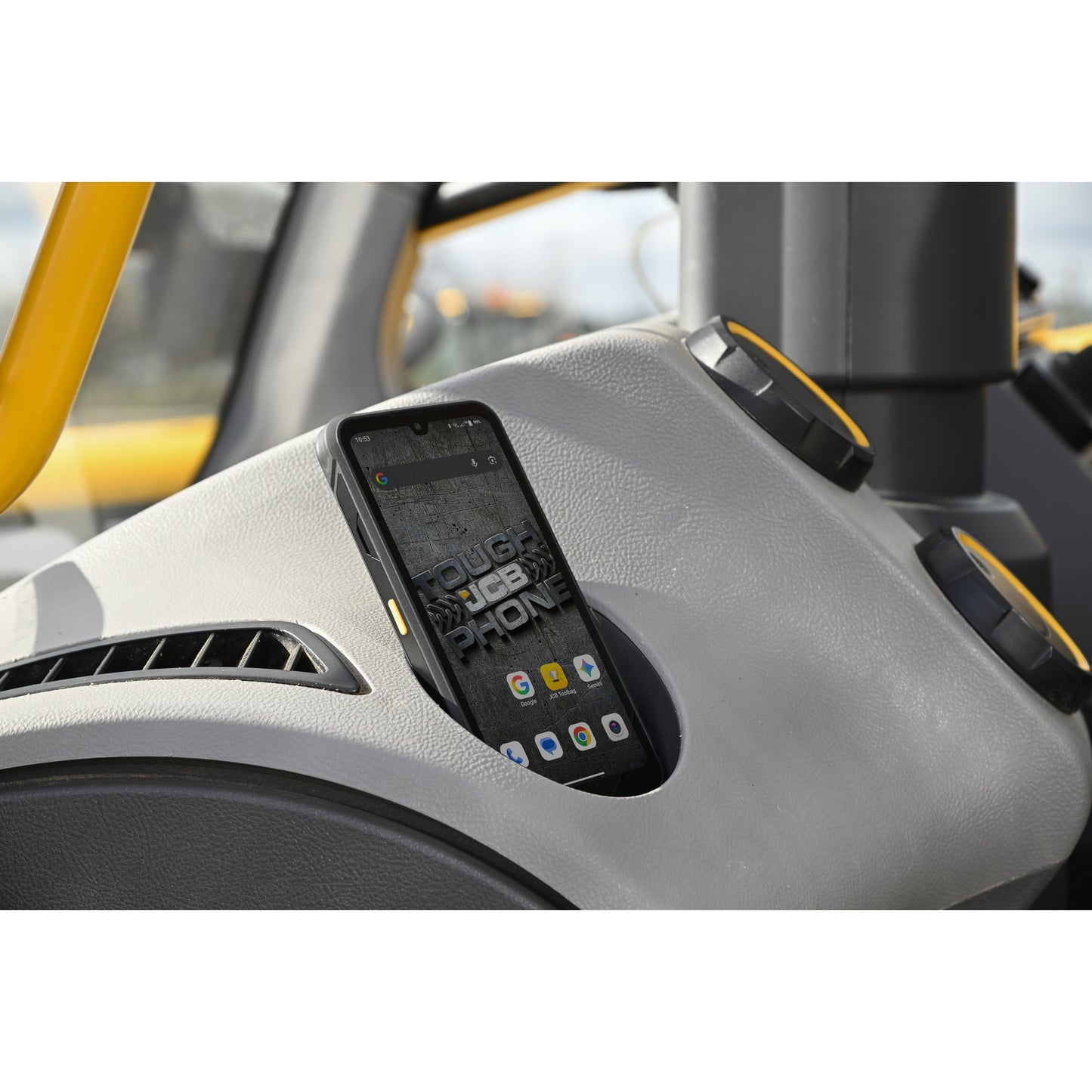 JCB Toughphone E50 smartphone (Zwart, 128 GB, Android 16)