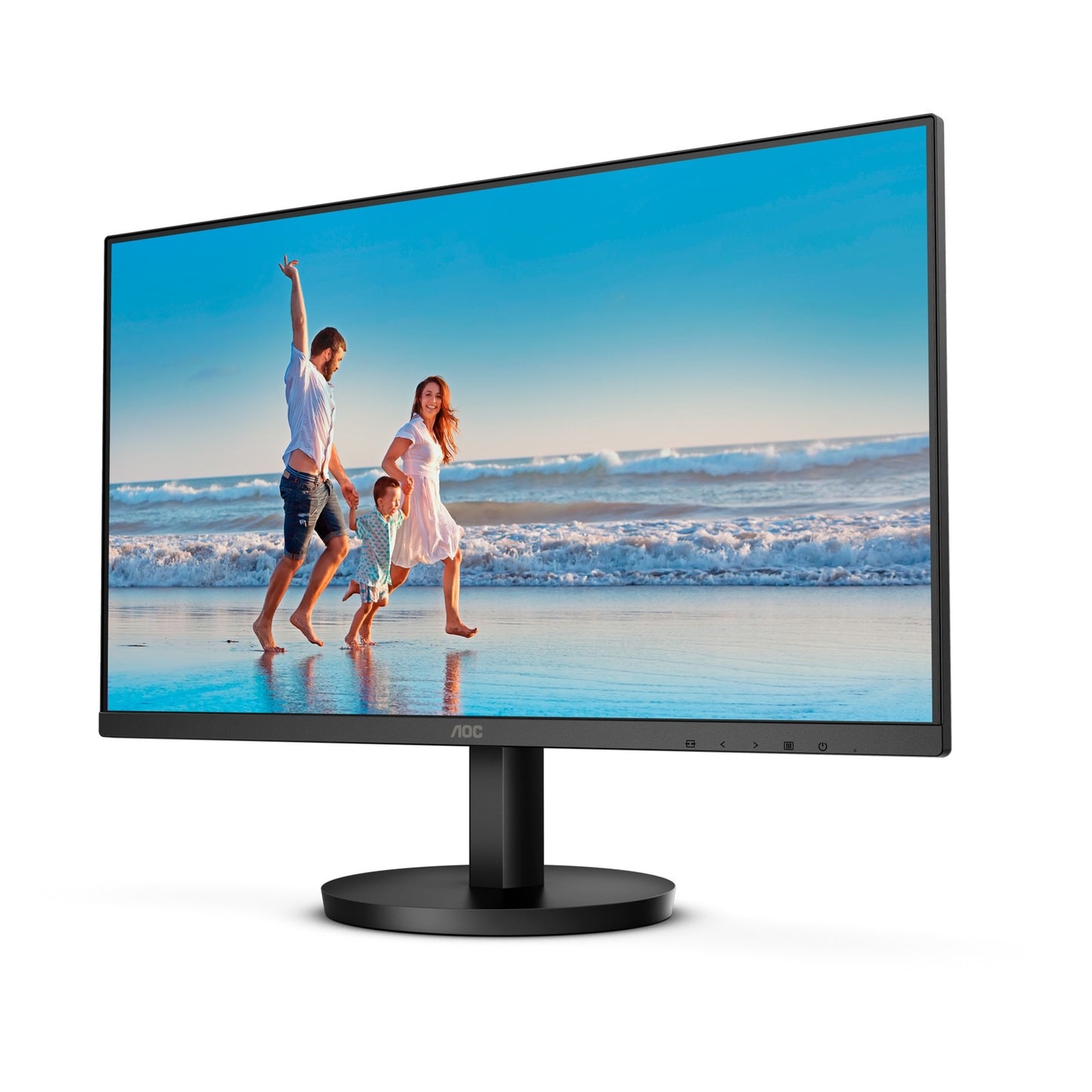 AOC 24b3ca2 24 monitor (zwart, 100 hz, hdmi, usb‑c, audio, adaptive sync)
