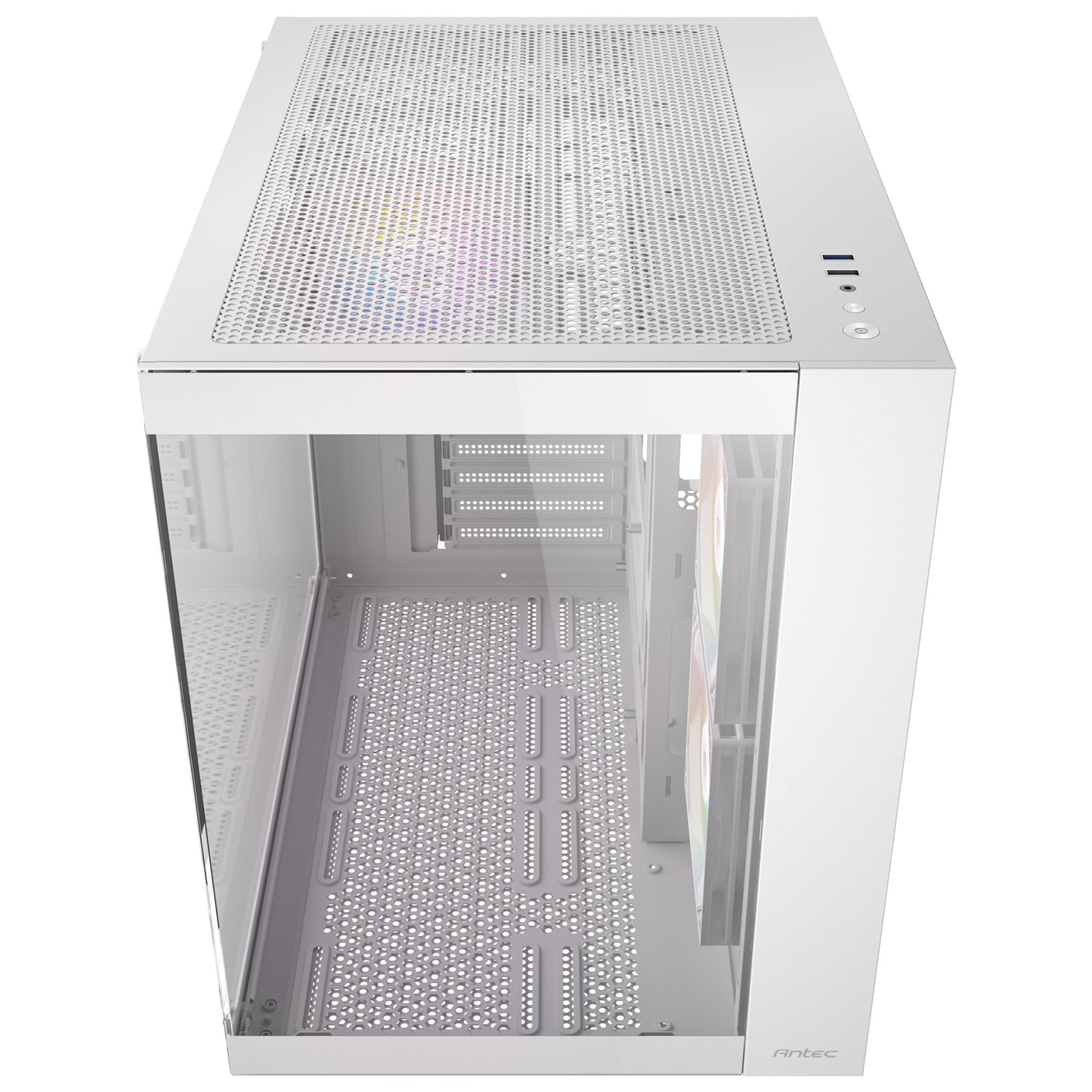 Antec cx800 argb midi tower behuizing (wit | 2x usb-a | tempered glass)