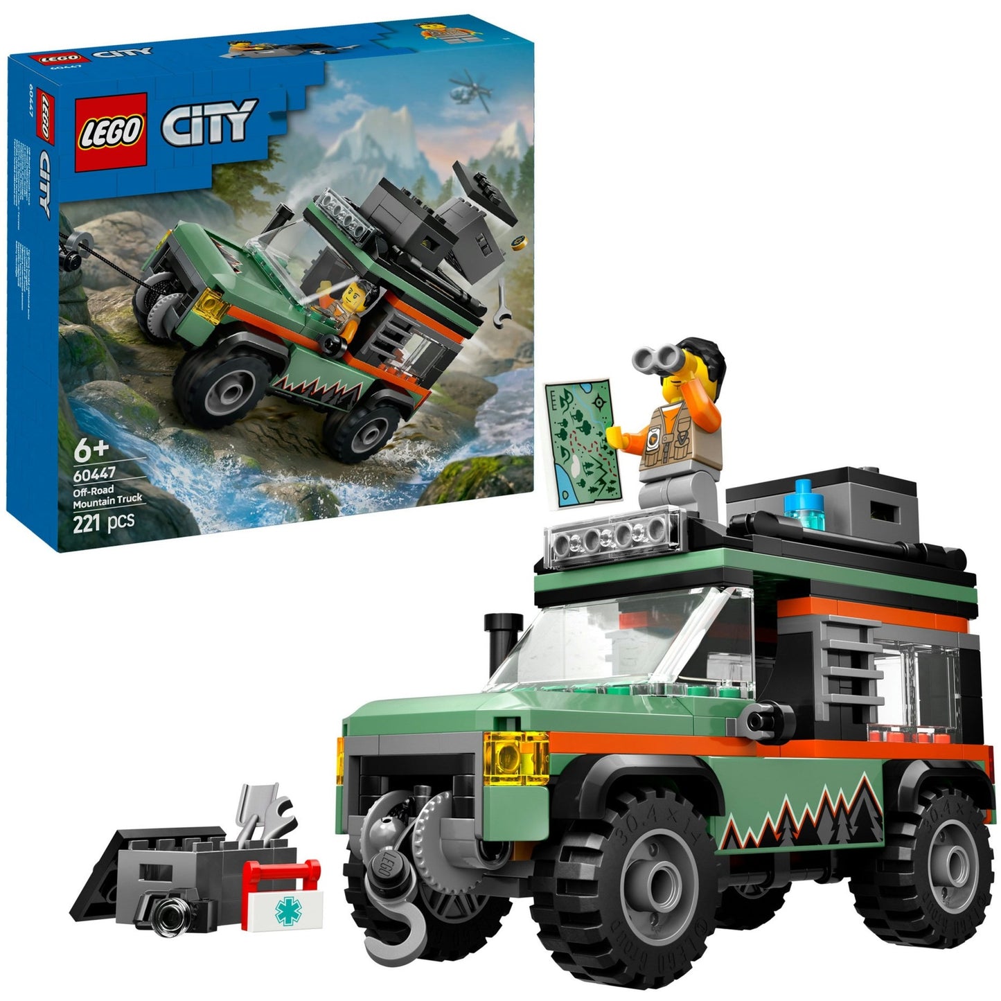 LEGO city - 4x4 terreinwagen voor in de bergen constructiespeelgoed (60447)