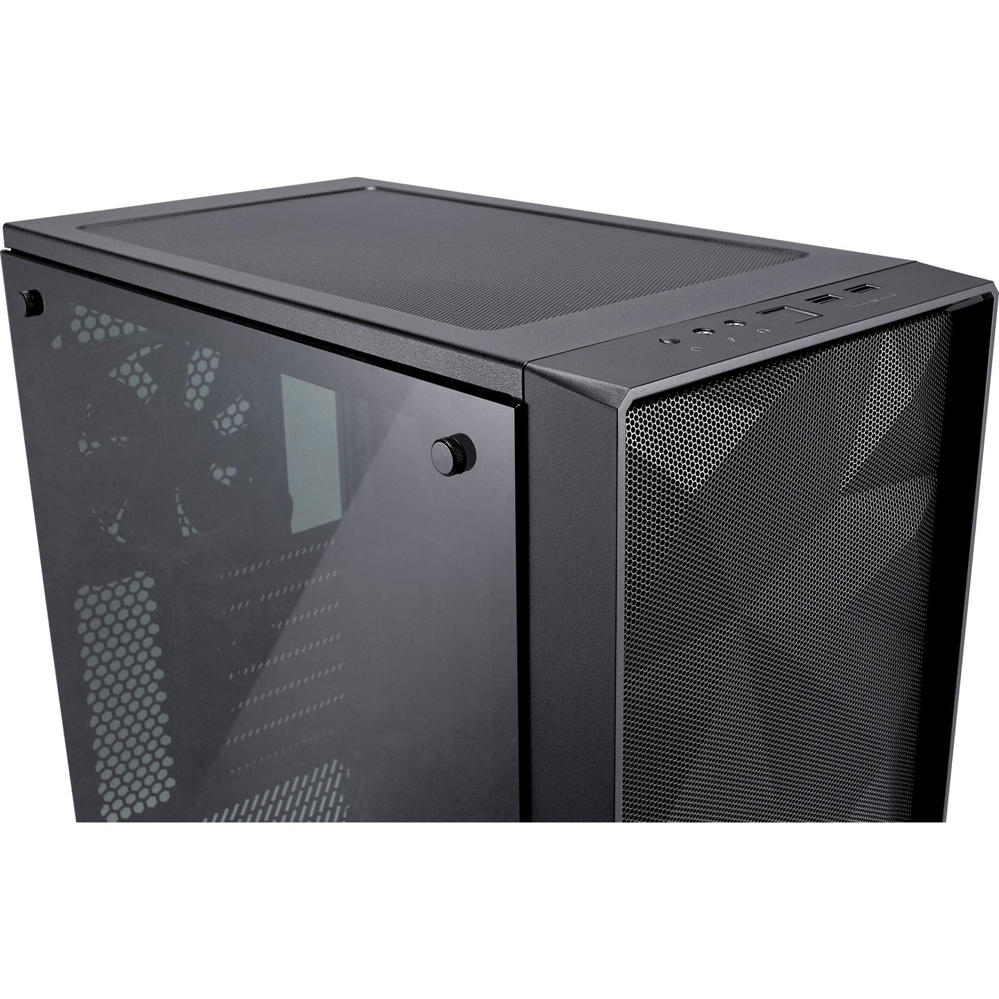 Fractal Design meshify c midi tower behuizing (zwart | 2x usb-a | tempered glass)