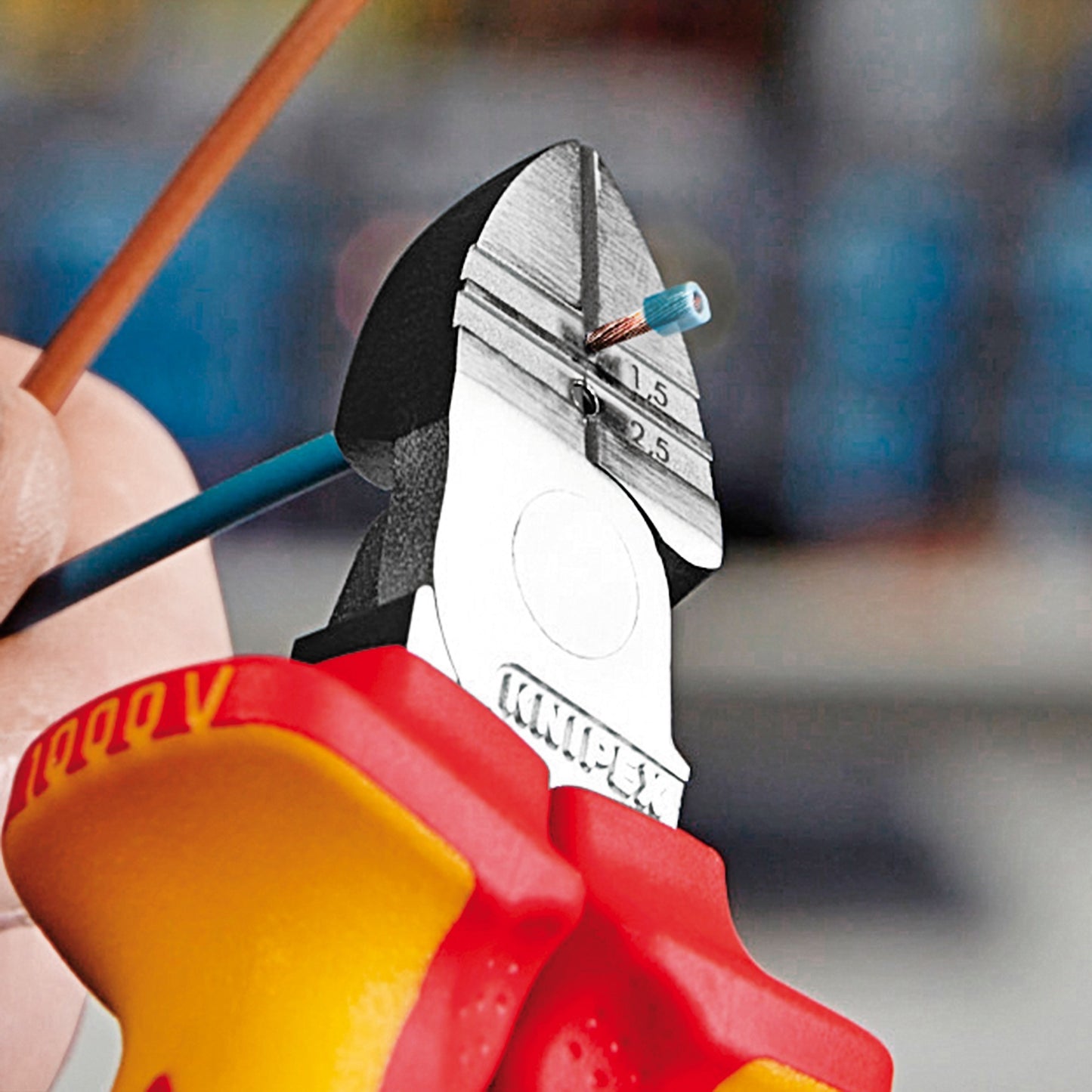 KNIPEX diagonale striptang 1426160 kniptang (rood geel)
