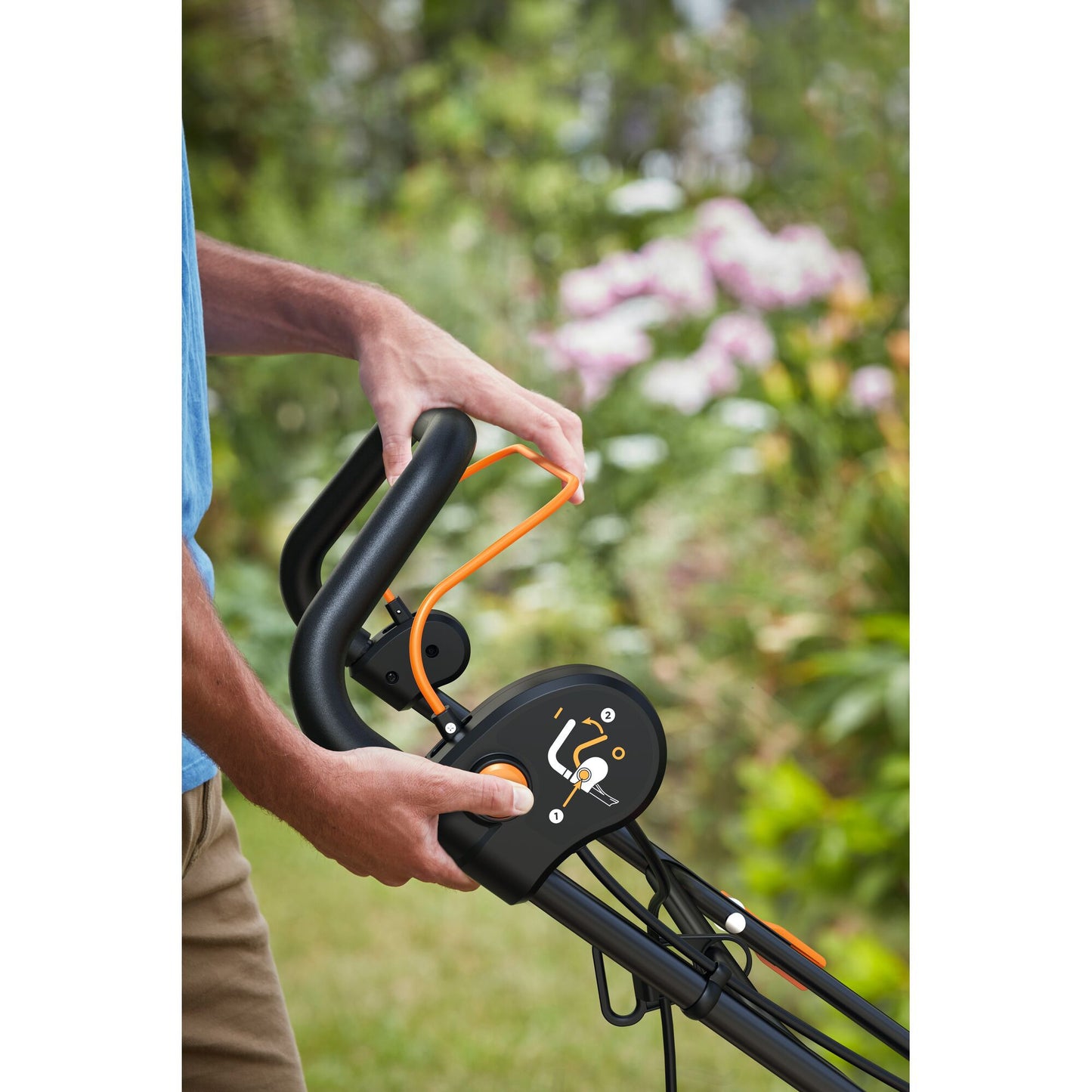 BLACK+DECKER bemwp400 grasmaaier (oranje zwart, 40cm, 1800w)