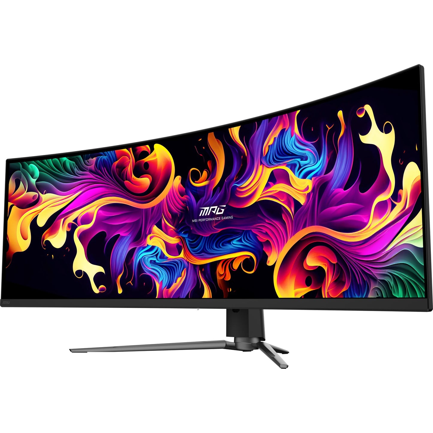 MSI mpg 491cqp qd-oled 49 curved ultrawide gaming monitor (zwart, 2x hdmi, displayport, 2x usb-a, usb-b, usb-c, 144 hz)