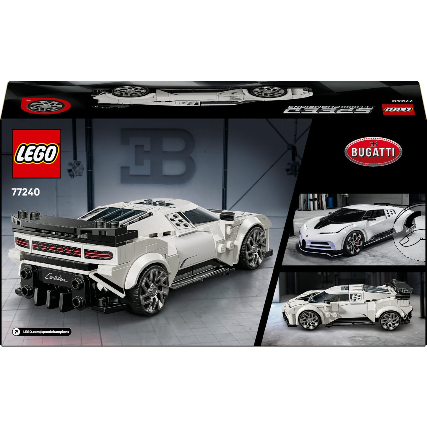 LEGO speed champions 77240 bugatti centodieci hyper sportauto
