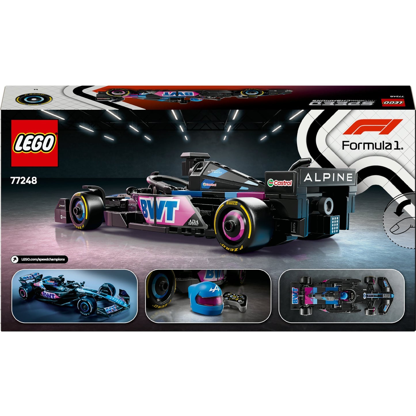 LEGO speed champions - bwt alpine f1® team a524 racewagen constructiespeelgoed (77248)
