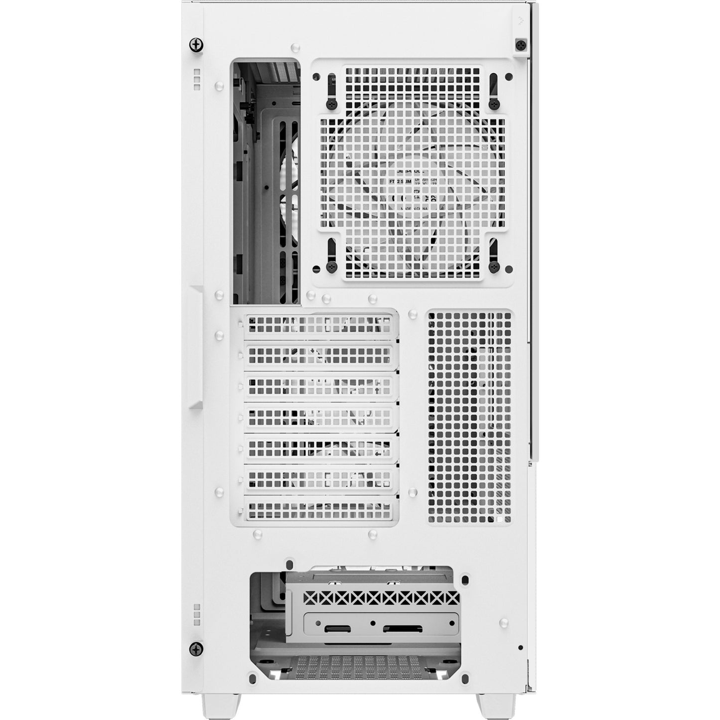 DeepCool ch560 digital midi tower behuizing (wit | 1x usb-a | 1x usb-c | rgb | tempered glass)