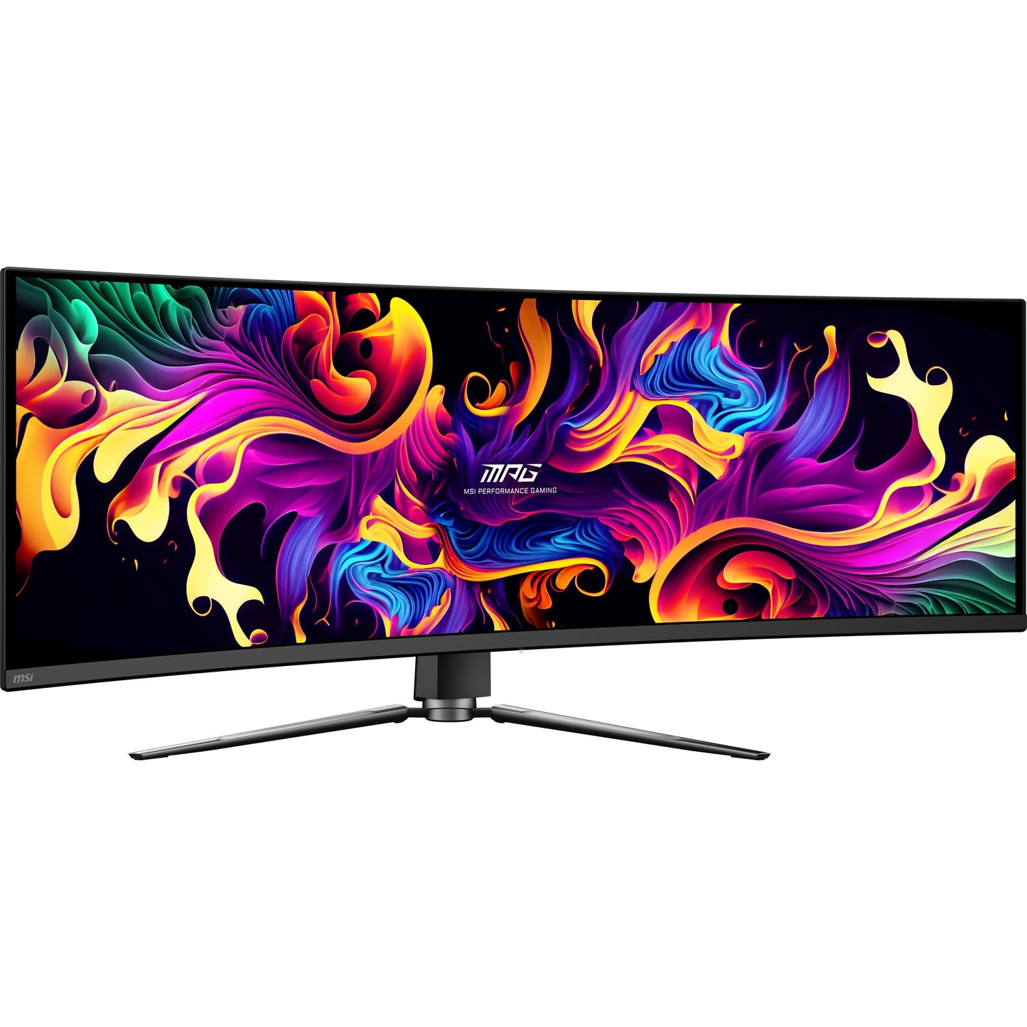 MSI mpg 491cqp qd-oled 49 curved ultrawide gaming monitor (zwart, 2x hdmi, displayport, 2x usb-a, usb-b, usb-c, 144 hz)