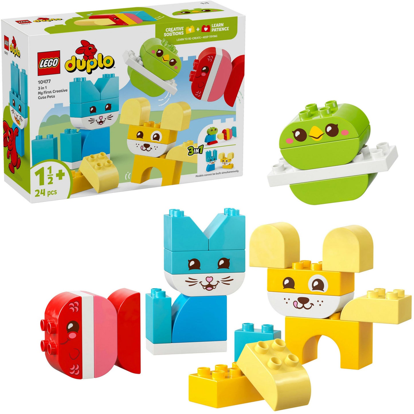 LEGO duplo 10477 3-in-1 mijn eerste creatieve huisdieren