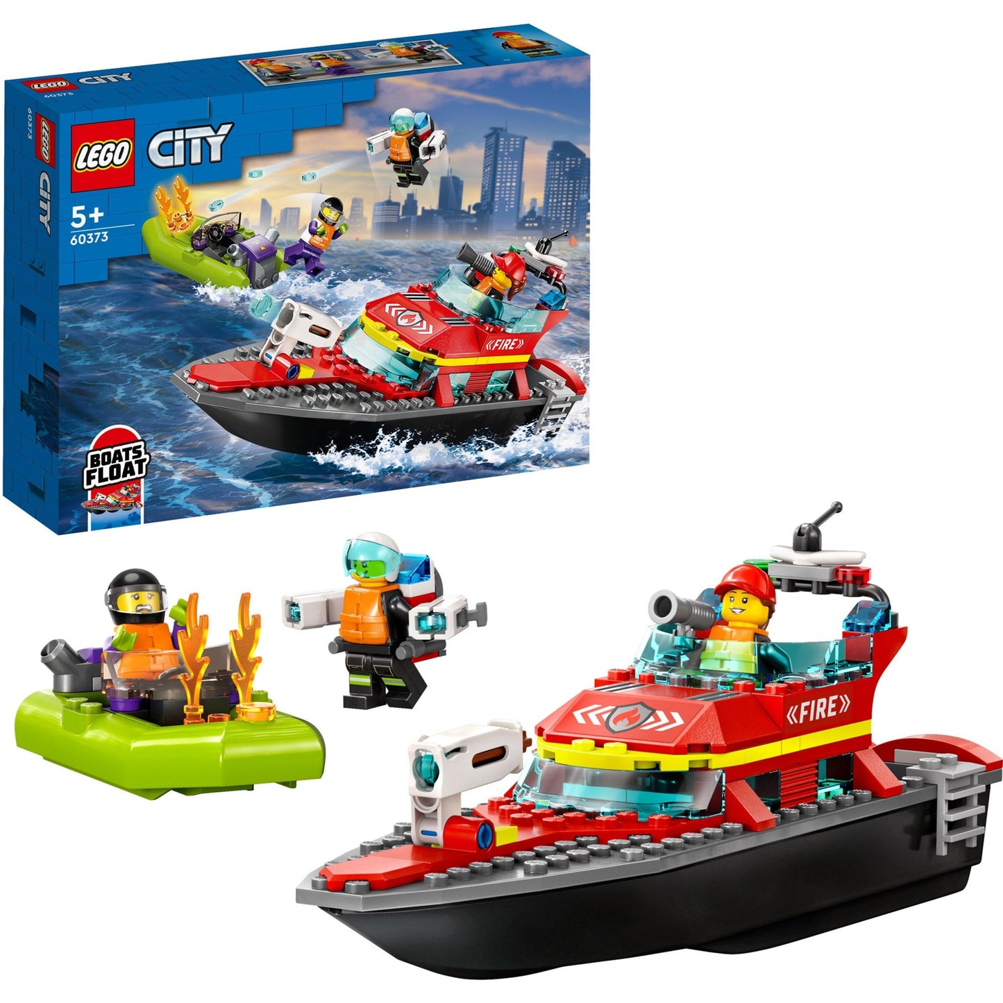 LEGO city reddingsboot brand speelgoed voor kinderen - 60373