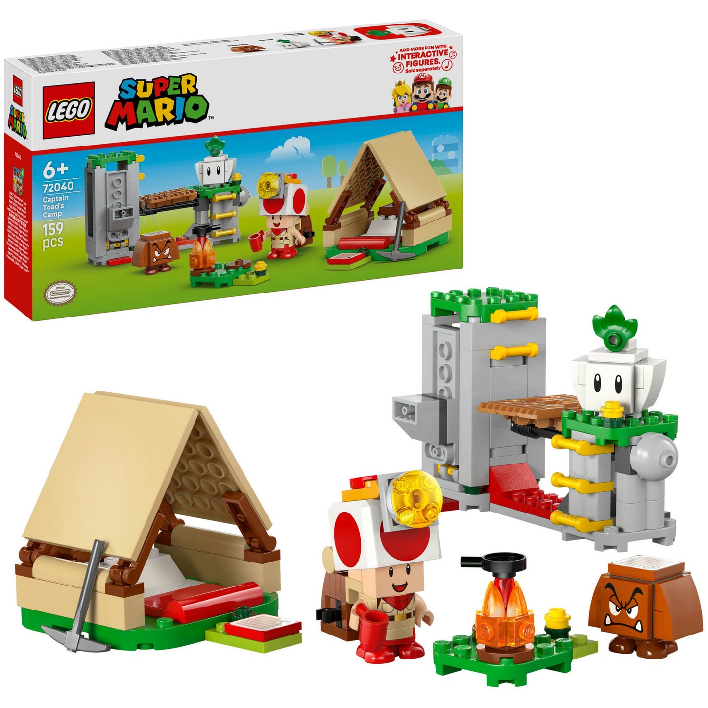 LEGO super mario - toad-baas' kampeerplaats constructiespeelgoed (72040)