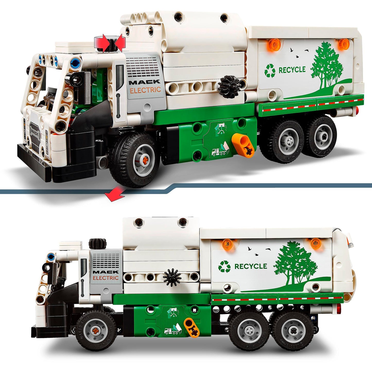 LEGO technic - mack lr electric vuilniswagen constructiespeelgoed (42167)