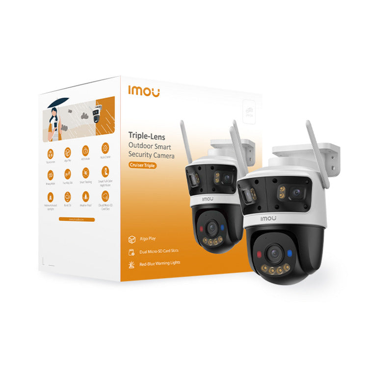 Imou Cruiser Triple beveiligingscamera (Wit, 11MP (3840×2160), Wifi 6)