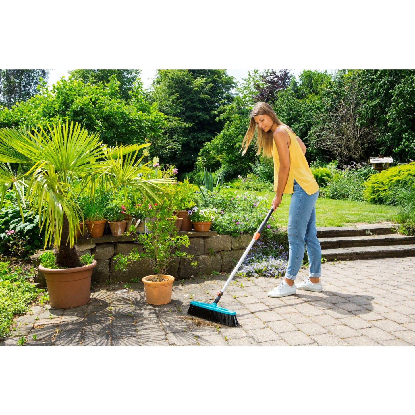 GARDENA combisystem telescoopsteel 90 - 145 cm (antraciet oranje, 3719-20)