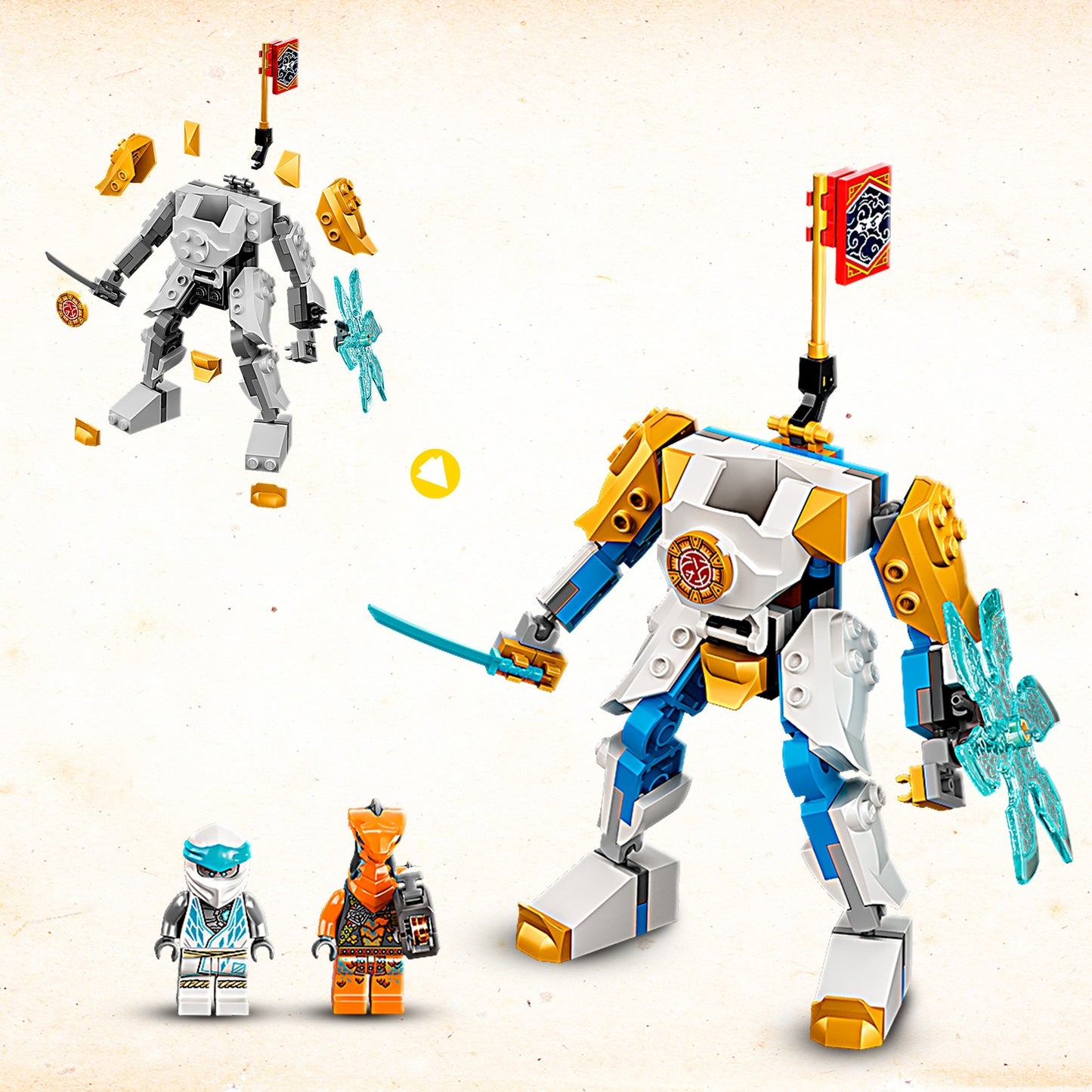 LEGO ninjago - zane's power-upmecha evo constructiespeelgoed (71761)