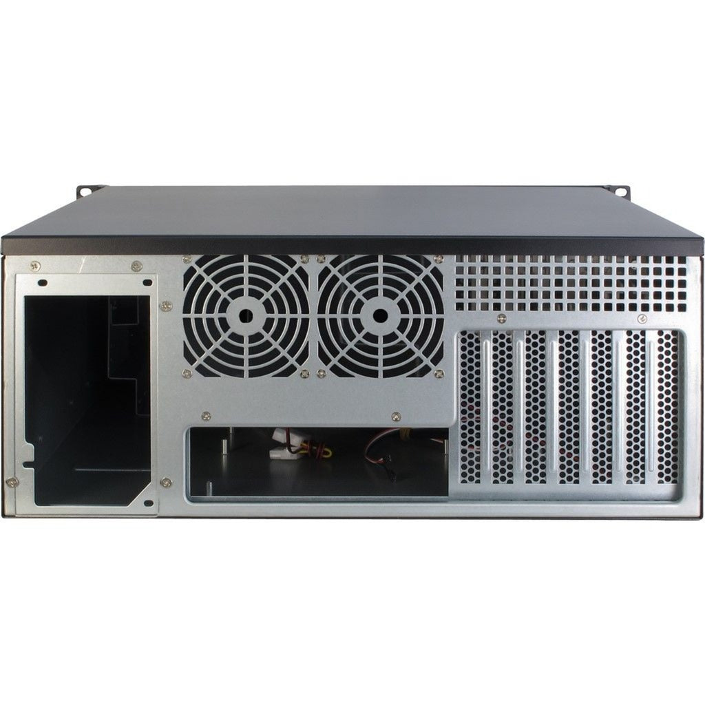 Inter-Tech ipc 4088-s rack behuizing (zwart | 2x usb-a)