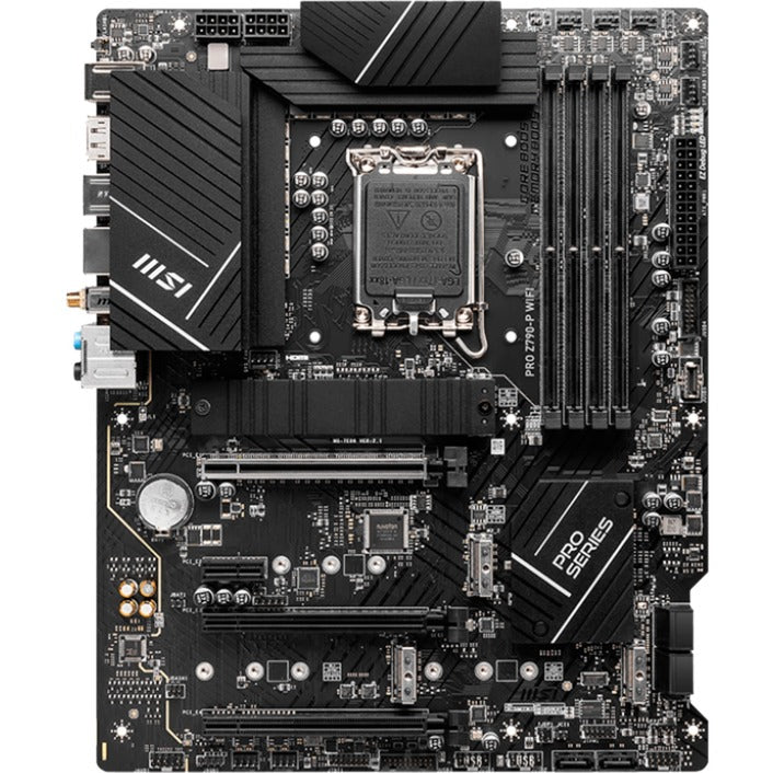 MSI pro z790-p wifi socket 1700 moederbord (zwart, raid, 2.5 gb-lan, wi-fi 6e, bt, sound, atx)