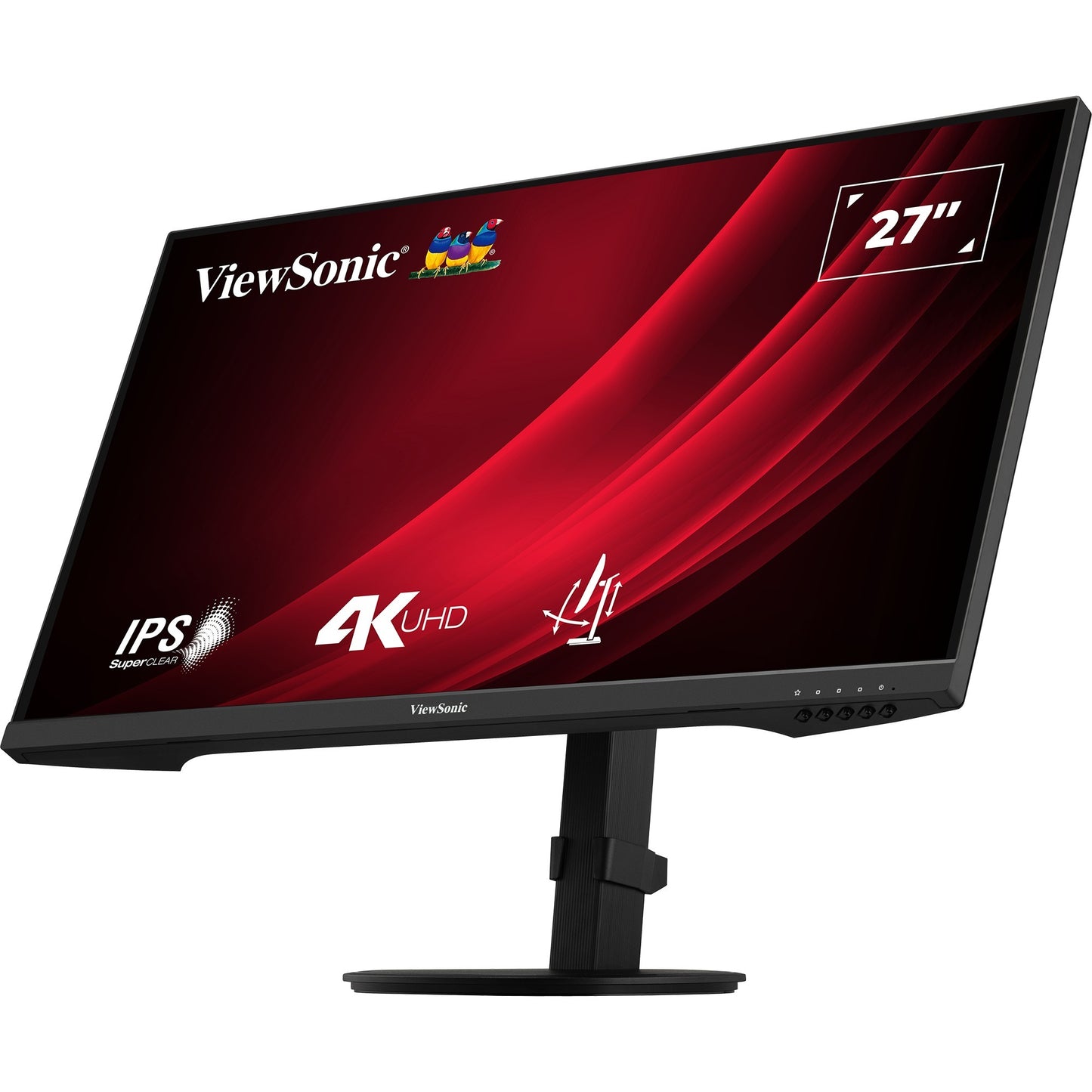 ViewSonic vg2708-4k 27 monitor (zwart (mat), 2x hdmi, 1x displayport)