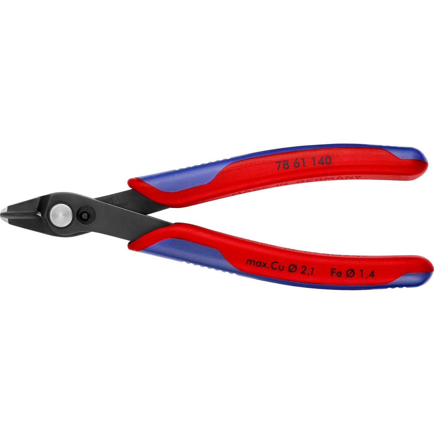 KNIPEX electronic super knips xl 7861140 elektronica-tang (rood blauw)