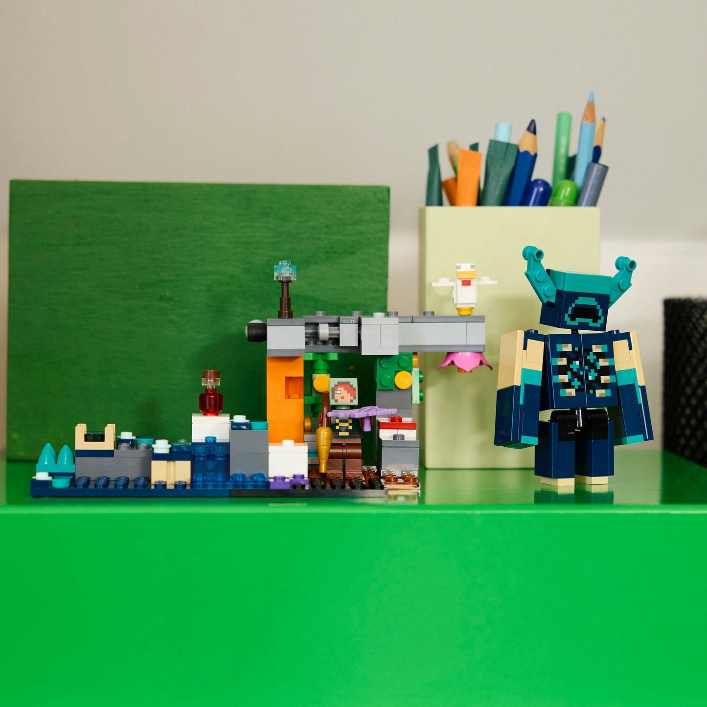 LEGO minecraft 21274 de ontmoeting met de opzichter