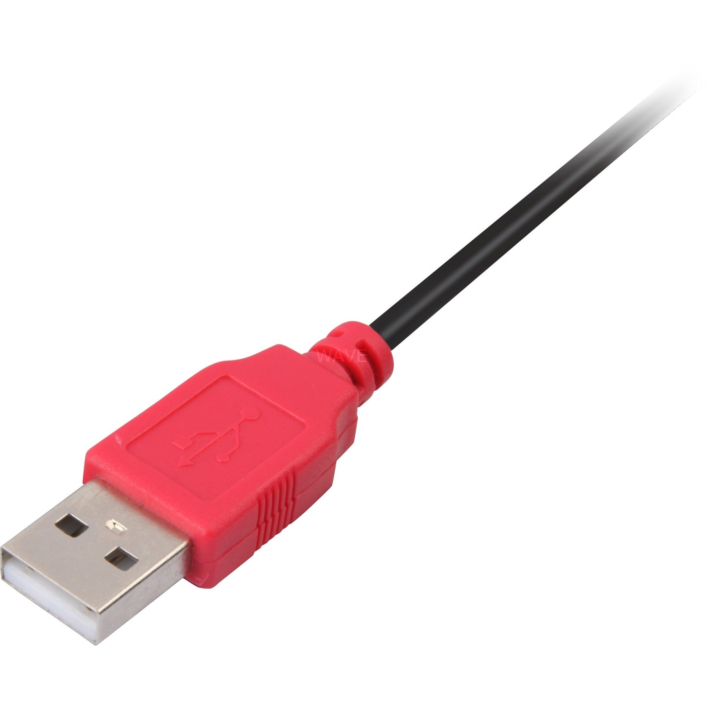 DeLOCK 2x usb-a 2.0 male > usb mini 5-pin splitterkabel (zwart rood, 1 meter)