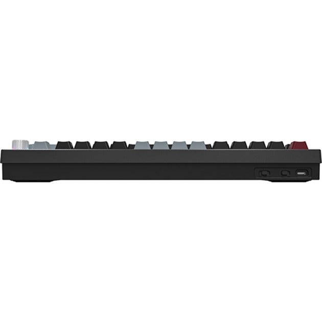 Montech mkey pro darkness rgb mechanisch toetsenbord (zwart, us lay-out (qwerty), gateron g pro yellow, 75%, hot-swappable, rgb, double-shot pbt, usb-c | 2.4 ghz | bluetooth 5.2)
