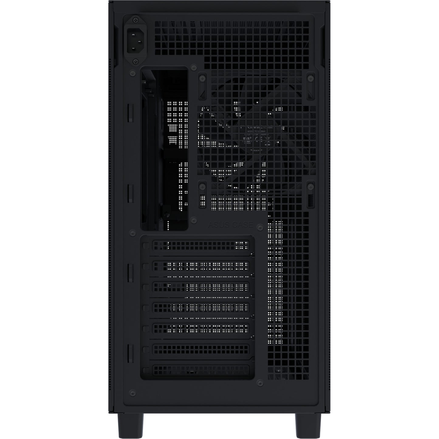ASUS prime ap303 - tempered glass panel midi tower behuizing (zwart | 2x usb-a | 1x usb-c | tempered glass)