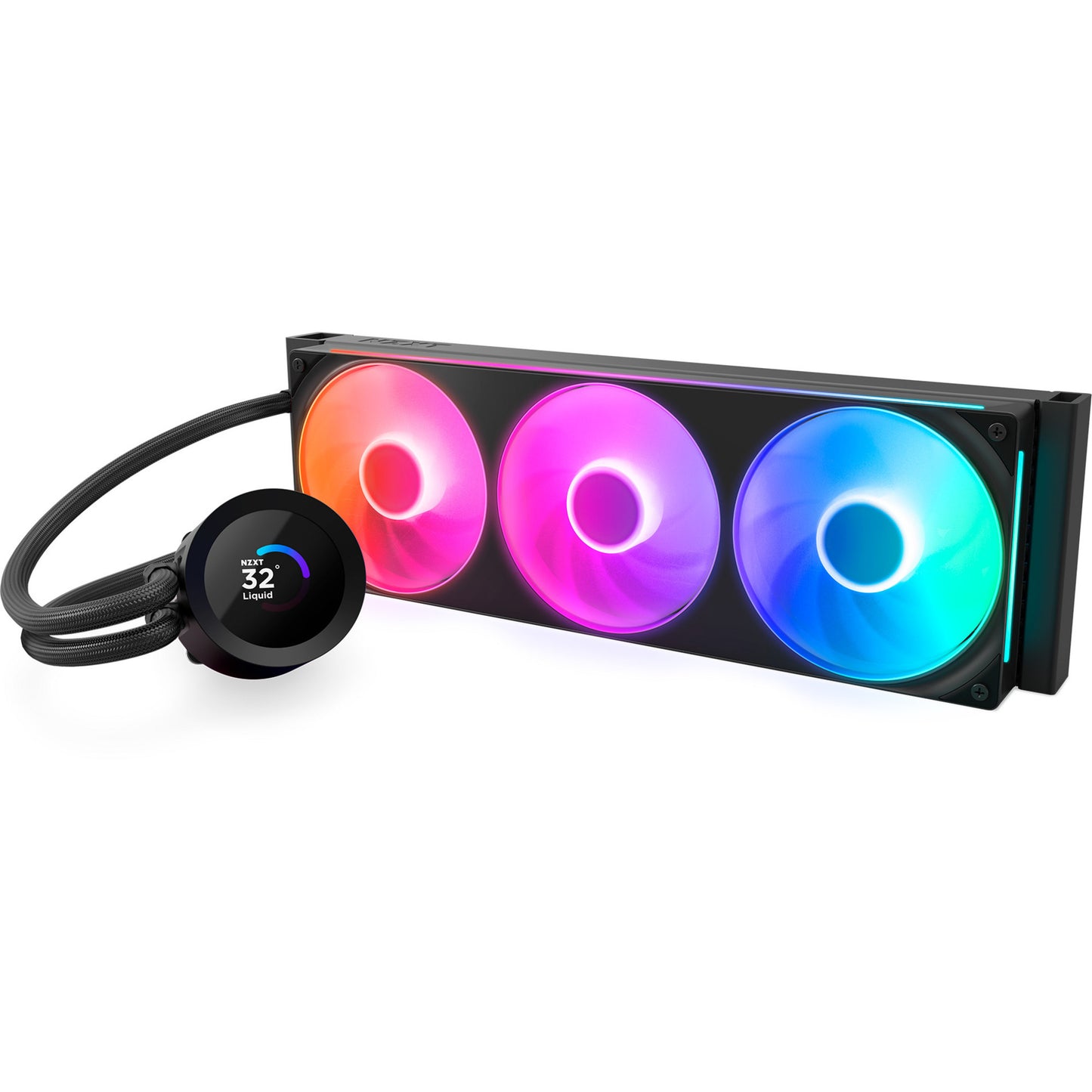 NZXT kraken plus 360 rgb waterkoeling (zwart)